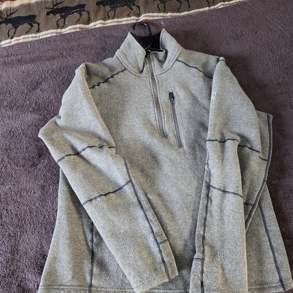 Kuhl Taupe/khaki Cozy Quarter-Zip Sweater - Picture 7 of 11